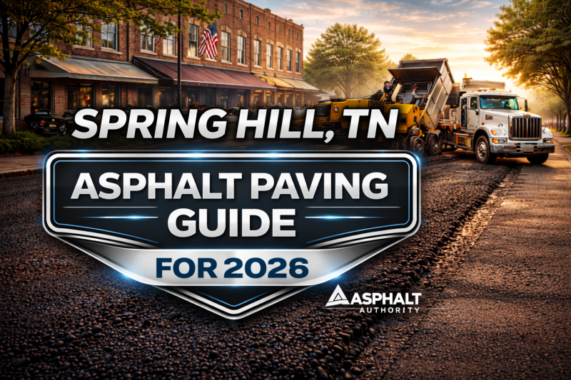 Spring Hill TN 2026 asphalt paving guide