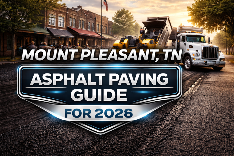 Mount Plesant TN 2026 Paving guide